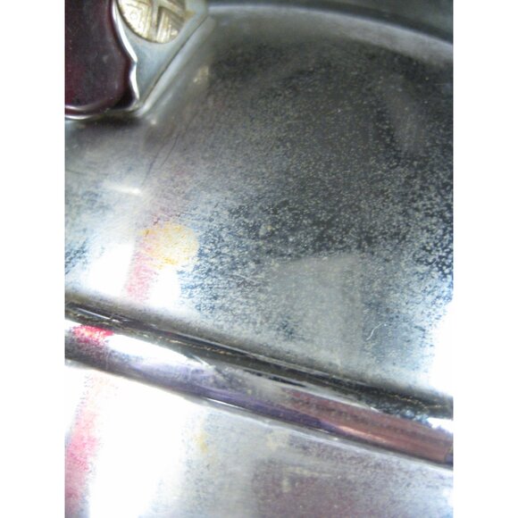 Vintage Art Deco Chrome Cocktail Pitcher Bakelite Shaker Barware Decor 12 in - Picture 16 of 16